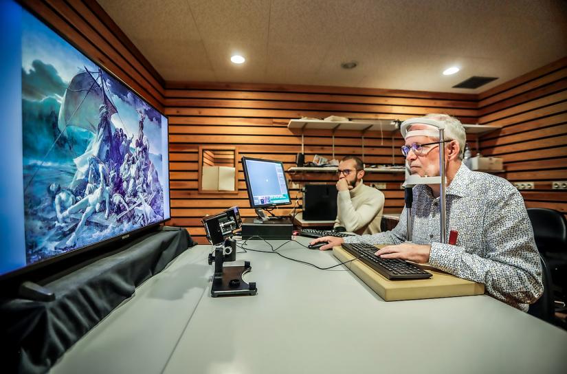 Foto van onderzoek eye tracking